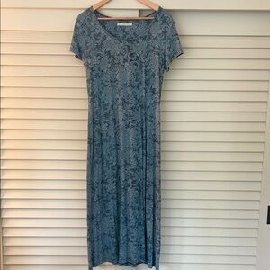 Peruvian Connection Blue Paisley Dress